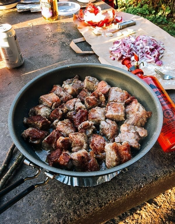 Campfire Beef Stew, by thewoksoflife.com