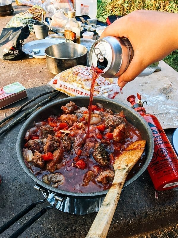 Campfire Beef Stew, by thewoksoflife.com