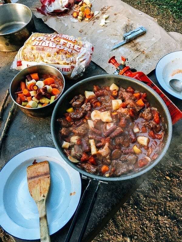 Campfire Beef Stew, by thewoksoflife.com