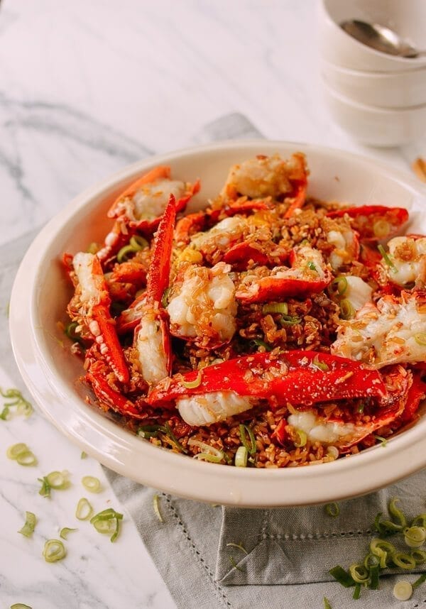 Lobster Sticky Fried Rice, by thewoksoflife.com