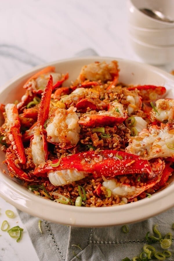 Lobster Sticky Fried Rice, by thewoksoflife.com