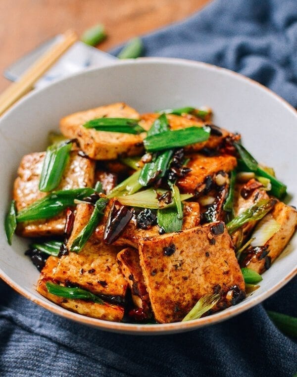 Tofu with Black Bean Sauce, by thewoksoflife.com