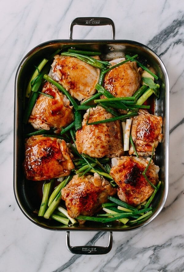 One-Pan Roasted Chicken in Oyster Sauce, by thewoksoflife.com