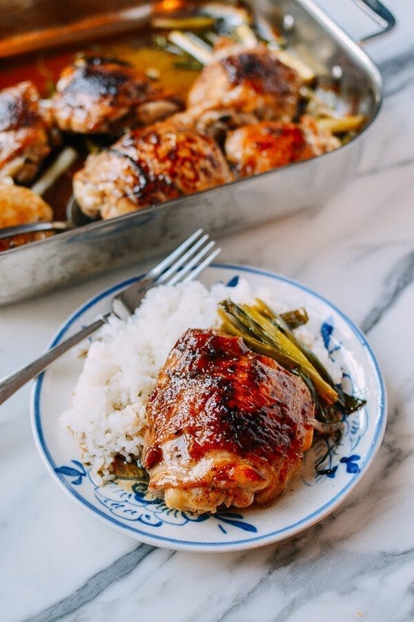 One-Pan Roasted Chicken in Oyster Sauce, by thewoksoflife.com