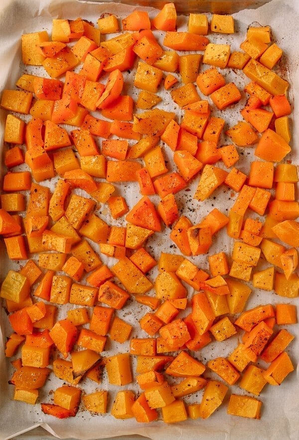 Curried Squash Soup with Red Curry Butter Croutons, by thewoksoflife.com