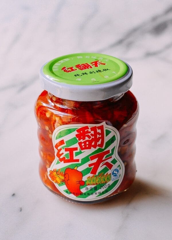 Hunan Salted Chilies (Duo Jiao), by thewoksoflife.com