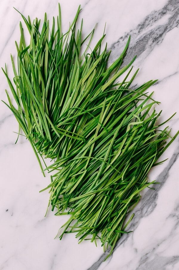 Salted Chili & Chinese Chive Frittata, by thewoksoflife.com
