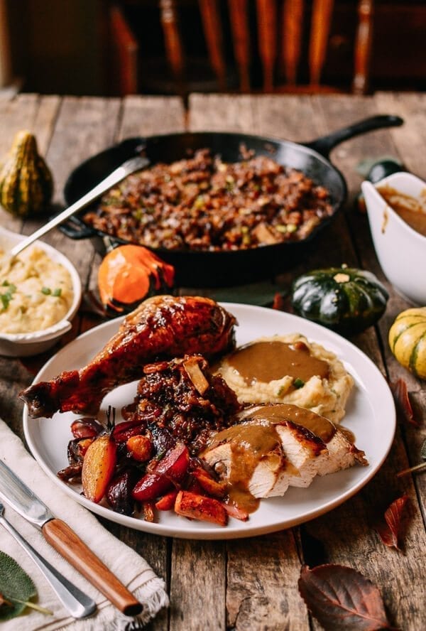 Five Spice Roast Turkey with Giblet Onion Gravy