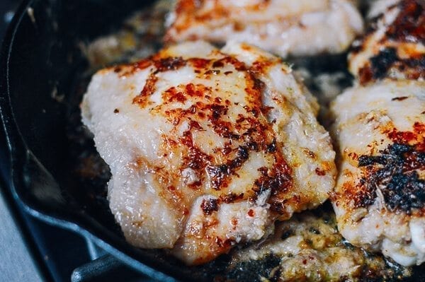 Roasted Lemongrass Chicken Thighs, by thewoksoflife.com