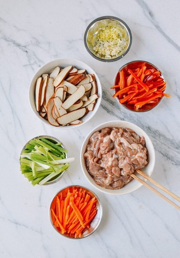 Shredded Pork with Five Spice Tofu, by thewoksoflife.com