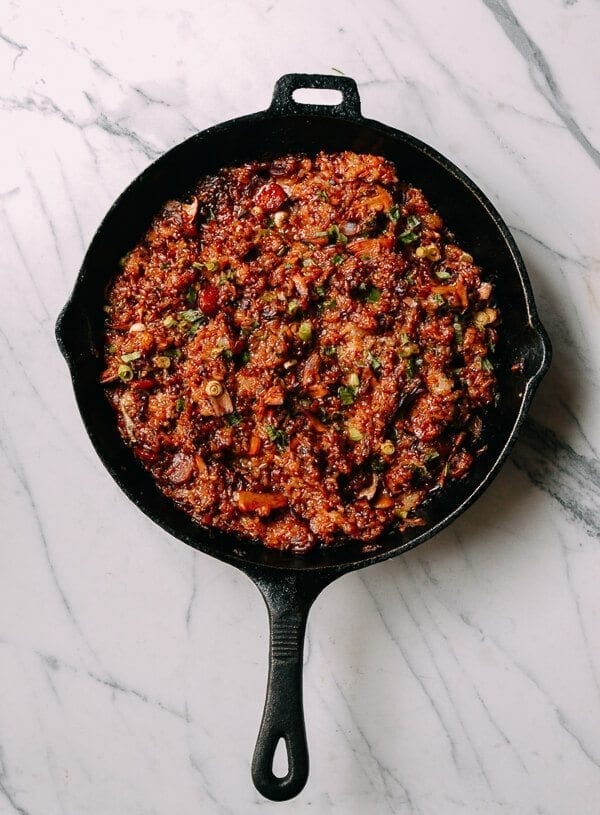 Sticky Rice Stuffing, by thewoksoflife.com