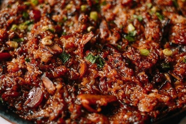 Sticky Rice Stuffing, by thewoksoflife.com