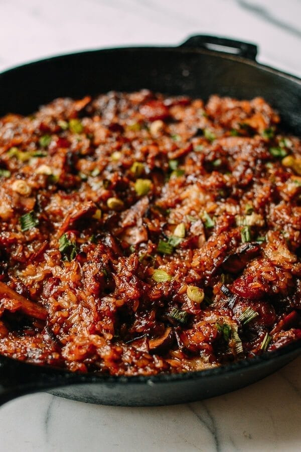 Sticky Rice Stuffing, by thewoksoflife.com