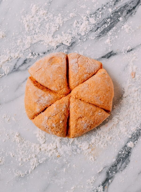 Baked Sweet Potato Gnocchi with Bacon and Sage, by thewoksoflife.com