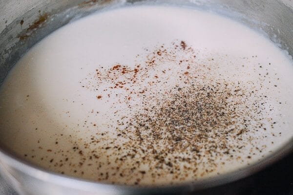 Baked Sweet Potato Gnocchi with Bacon and Sage, by thewoksoflife.com