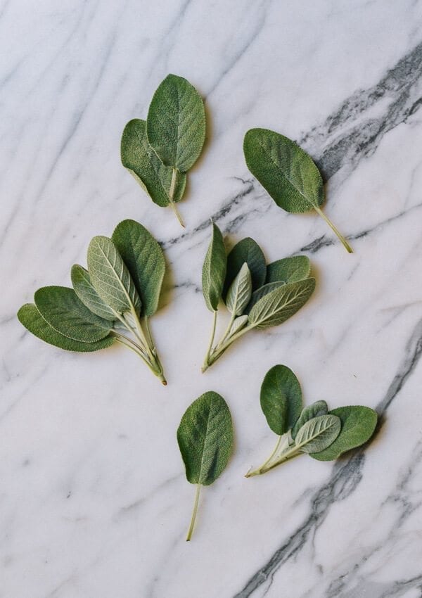 Baked Sweet Potato Gnocchi with Bacon and Sage, by thewoksoflife.com