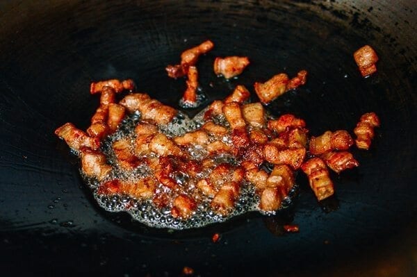 Sichuan Three Pepper Pork Belly Stir-fry, by thewoksoflife.com
