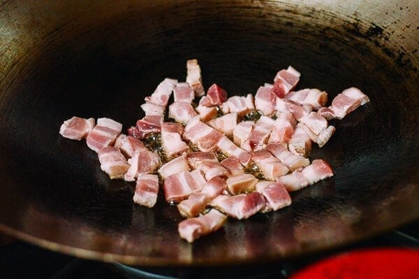 Sichuan Three Pepper Pork Belly Stir-fry, by thewoksoflife.com