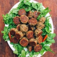 Vegetarian Meatballs, by thewoksoflife.com