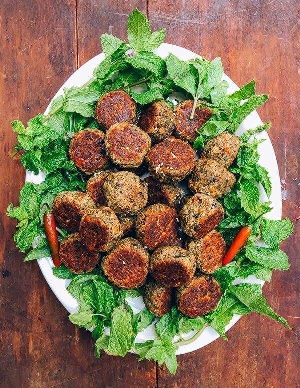Vegetarian Meatballs, by thewoksoflife.com