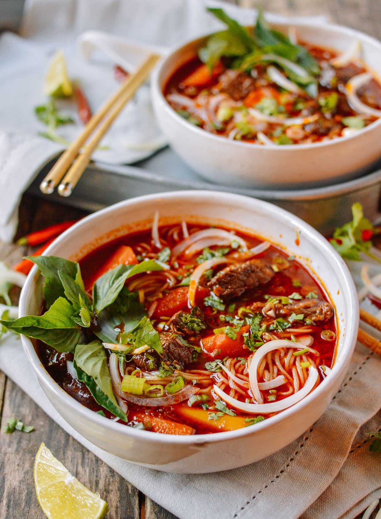 Bo Kho: Spicy Vietnamese Beef Stew with Noodles