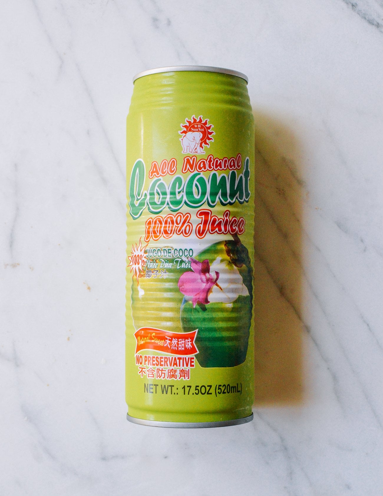 can of coconut water