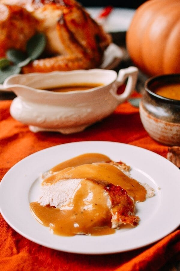 Perfect Turkey Gravy Recipe, by thewoksoflife.com