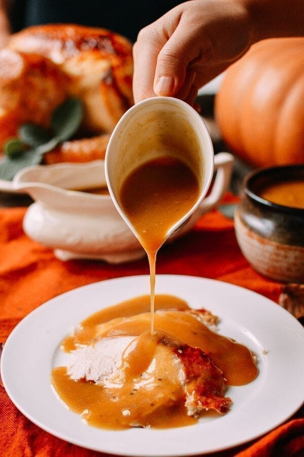 Perfect Turkey Gravy Recipe, by thewoksoflife.com
