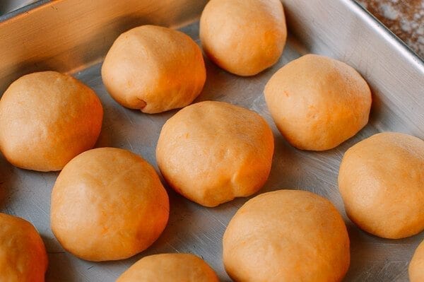 Pumpkin Dinner Rolls, by thewoksoflife.com