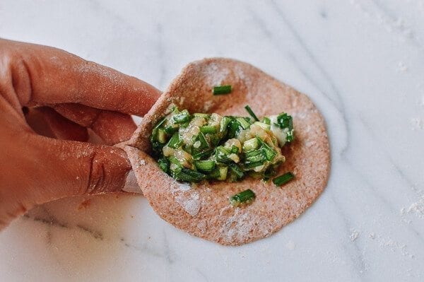 Whole Wheat Dumpling Wrappers, by thewoksoflife.com