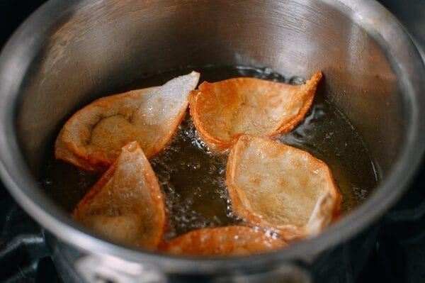 Cream Cheese Wontons, by thewoksoflife.com