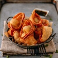 Cream Cheese Wontons, by thewoksoflife.com