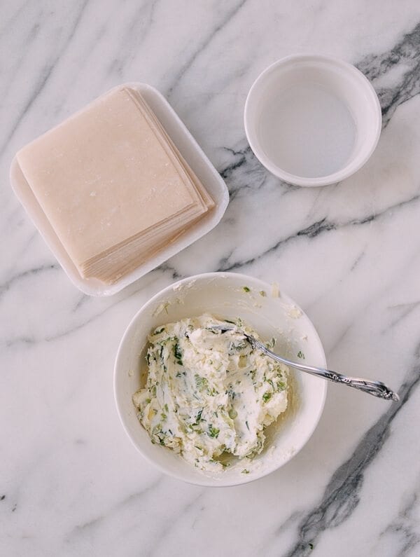 Cream Cheese Wontons, by thewoksoflife.com