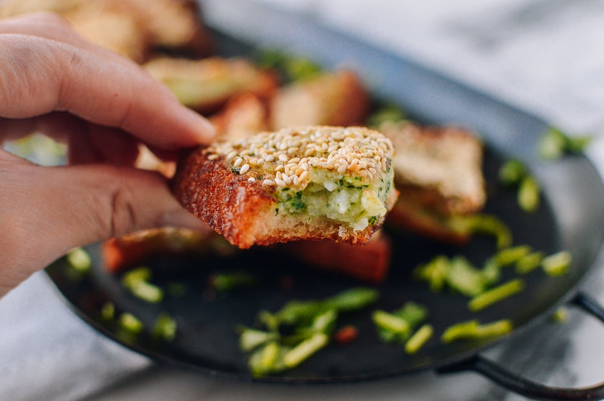 Shrimp Toast, by thewoksoflife.com