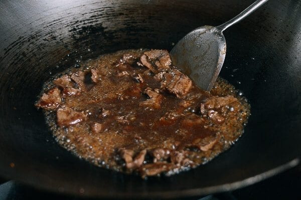 Chinese Beef Stir-Fry with You Tiao, by thewoksoflife.com
