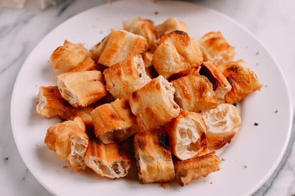 Chinese Beef Stir-Fry with You Tiao, by thewoksoflife.com