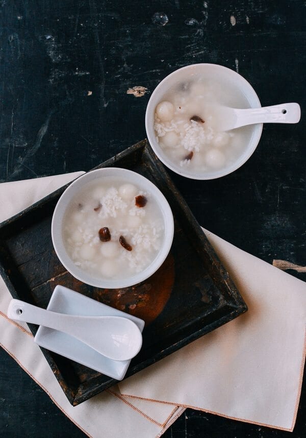 Sweet Fermented Rice (酒酿, Jiu Niang), by thewoksoflife.com