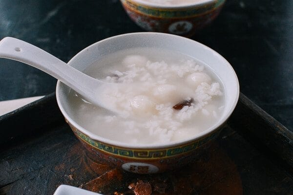 Sweet Fermented Rice (酒酿, Jiu Niang), by thewoksoflife.com