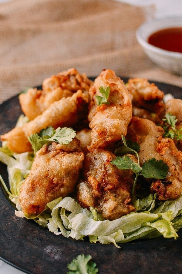 Chinese Deep Fried Oysters, by thewoksoflife.com