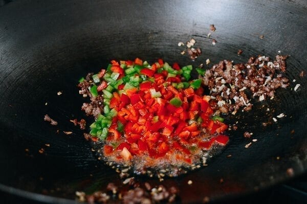 Pickled Long Beans with Pork Stir Fry, by thewoksoflife.com