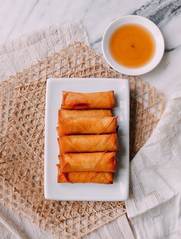 Shanghai Style Spring Rolls Recipe, by thewoksoflife.com 