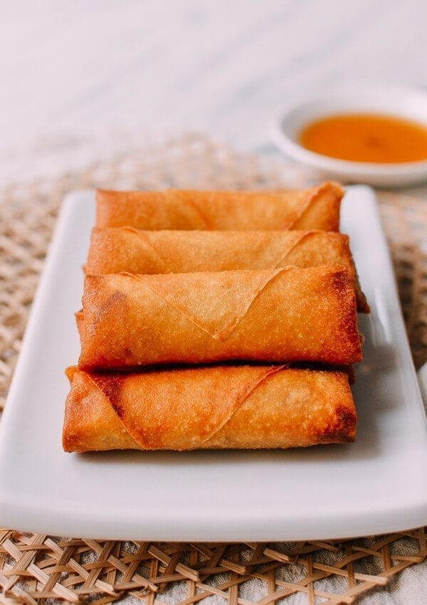 Shanghai Style Spring Rolls Recipe, by thewoksoflife.com 