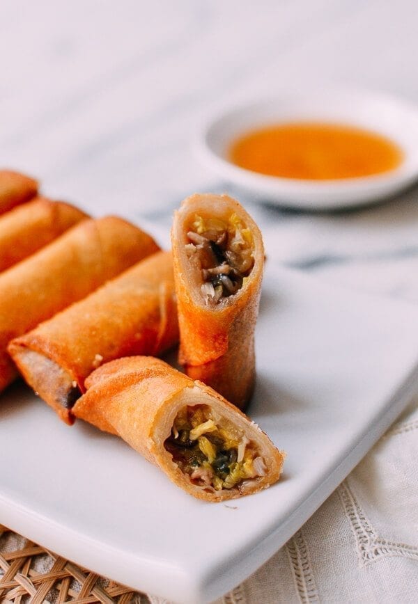Shanghai Style Spring Rolls Recipe, by thewoksoflife.com