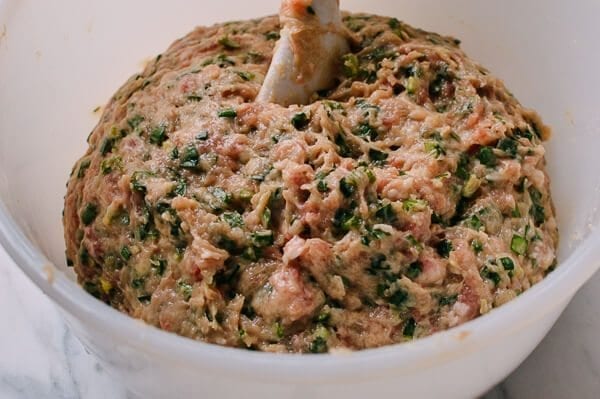 Shandong Pork and Fish Dumplings, by thewoksoflife.com