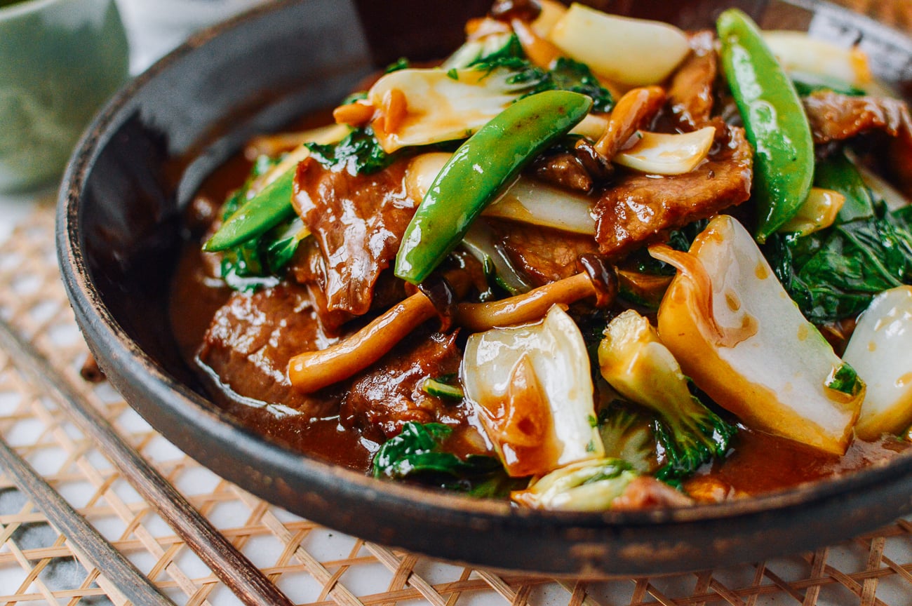 Beef stir-fry with vegetables