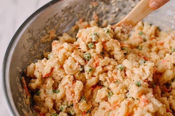 Hawaiian Mac Salad, by thewoksoflife.com