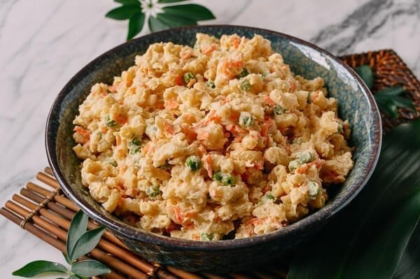 Hawaiian Mac Salad, by thewoksoflife.com