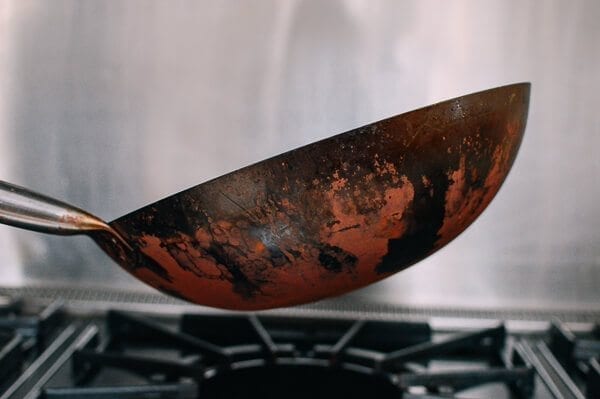 Rust on bottom of wok