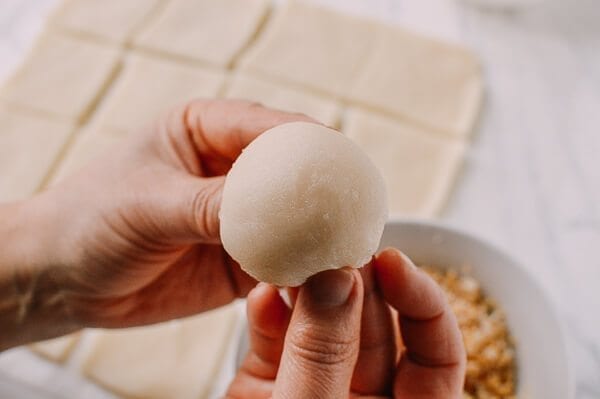 Coconut Peanut Mochi (糯米糍), by thewoksoflife.com