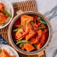 Red Curry Tofu, by thewoksoflife.com